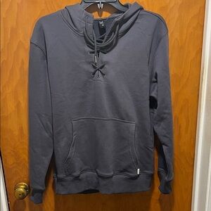 Charcoal Lace-Up Women's Hoodie